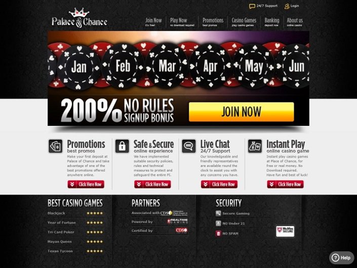 Palace Of Chance Casino $150 No Deposit Bonus Codes 2021